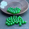 Hielo Jade Malayo Verde Completo Cuentas Redondas Jade Disperso Verde Yang Pulsera DIY Hecha a Mano Joyería Pulsera Collar Wen Jugar