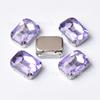 Diamante de vidro de alta qualidade Longo quadrado pontiagudo fundo strass garra de prata costurado à mão Diamante DIY Roupas Sapatos Bolsa Acessórios de Jóias