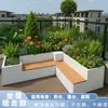 Macetero de Acero Inoxidable para Exteriores, Soporte de Flores de Hierro Forjado, Maceta de Pie Estilo Minimalista Moderno Específica para Balcón para Flores de Jardín