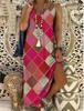 Vestido de playa informal sin mangas con estampado de estación independiente de Amazon y cuello en V europeo y americano de Wish AliExpress 2022