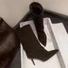 Elegantes y casuales botas de tacón alto hasta la pantorrilla para mujer 2026, elegantes y modernas botas de tacón de aguja con punta fina, botas de slip-on a la moda