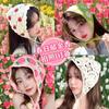 Estilo Pastoral Hermoso Pañuelo Triangular de Encaje Estilo Coreano Pañuelo de Seda de Alta Calidad Lindo Pañuelo de Atmósfera Artística Foto de Vacaciones