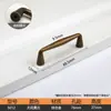 Puxador de Porta de Armário Novo Estilo Chinês Retrô Ferragens Americanas Puxador de Armário Guarda-roupa Preto Simples Estilo Meio do Século Puxador Pequeno