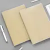 Cuaderno inglés A4 de piel de vaca pura de primera calidad con un diseño simple retro de cuatro líneas y tres cuadrículas, adecuado para tareas estudiantiles