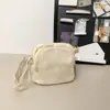 Bolsa Cuadrada Pequeña de Color Sólido Verano 2026 Estilo Japonés Lona Lavada Bolso de Hombro para Teléfono Bolso Cruzado Casual Personalizado para Mujer