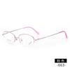 [Youshun] nuevo armazón de gafas súper elástico titanio con memoria al por mayor 663 cara grande metal óptico armazón de gafas Danyang mujer
