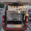 Máquina de cerveja para venda de cerveja artesanal comercial, carrinho de cerveja móvel ao ar livre de três rodas na lateral da rua, dispensador de chope