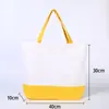 Bolsa de lona, bolsa tote patchwork de algodão ecológico lisa, bolsa de compras dobrável, bolsa de lona com impressão de logotipo para campanhas publicitárias