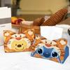 Ins lindo pintura al óleo Tigger caja de pañuelos caricatura hogar sala de estar oficina escritorio caja de pañuelos coche caja de pañuelos