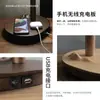 2026 Lámpara de Mesa de Carga Inalámbrica Creativa de Nuevo Diseñador Simple para el Hogar Madera Maciza Decorativa Lámpara de Lectura de Cabecera para Dormitorio