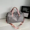 Nova bolsa de ginástica, bolsa de armazenamento de bagagem esportiva para yoga à prova d'água com compartimento separado para sapatos, bolsa transversal de grande capacidade para viagens curtas