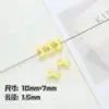 Corbata de moño colorida de aleación, moño pequeño, cuentas sueltas, con cuentas, material para accesorios DIY, cadena para teléfono móvil, pulsera, joyería hecha a mano