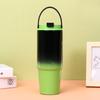 Vaso termo de acero inoxidable 304 transfronterizo color degradado doble pajita para beber vaso para hielo impresión 3D 30oz vaso para coche al por mayor