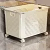 Gabinete de Banheiro com Cesto de Roupas Sujas Doméstico de Chão Móvel Cesto de Lavanderia Cesto de Armazenamento de Banheiro Carrinho de Roupas Cesto de Armazenamento