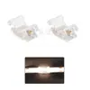 Conector sem Solda para Fita de LED Cob 8mm Conector de Fita de Luz Mini Fivela de Cristal Transparente Sem Sombreamento