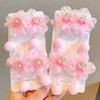 Cuerda de Flores para la Cabeza de Niños, Flor de Bola para la Cabeza de Niñas, Anillo de Goma para el Cabello Intestino Delgado, Accesorios para el Cabello de Bebé sin Daño, Goma para Cola de Caballo, Tendón