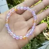 Pulsera para Niñas Colorida Color AB Lindas Cuentas Acrílicas Cuentas de Colores Pulsera de Corazón Pulsera de Flor