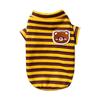 Ropa para el Hogar de Primavera y Verano para Perro Rayas Animal Camiseta Base Teddy Perros de Talla Pequeña Cachorro Bipedo Ropa para Perro Mascota