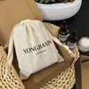 Bolsa de algodão de bambu personalizada com cordão para guardar cosméticos, produtos de aromaterapia, itens de skincare, acessórios e joias; saco de embalagem à prova de poeira
