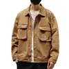 Jaqueta Jeans Casual Masculina Estilo Americano Fresca Tendência Marca Resistente Roupa de Trabalho Versátil Retrô Clássica Japonesa para Primavera e Outono