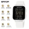 Reloj Sanda Cuenta Regresiva para Estudiantes Reloj Electrónico de Comercio Exterior Cuadrado Impermeable Multifuncional Pantalla Digital Única Reloj Electrónico
