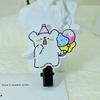 Acrílico Lindo Dibujo Animado Línea Cachorro Blanco Marrón Niños Mujeres Pinza de Pato Pinza Lateral Accesorios para el Cabello Pinza Accesorios