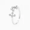 Novos Anéis de Signo do Zodíaco, Modernos e Únicos, Estilo Minimalista, Luxo Leve Coreano e Japonês, Design Aberto Ajustável, Anéis Exclusivos Cravejados de Diamantes
