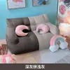 Sofá perezoso, sofá tatami, de dos plazas para apartamentos pequeños, estilo nórdico, rojo, lindo, sofá cama puf engrosado