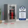 Gabinete mini de estación de bomberos de acero inoxidable, gabinete de almacenamiento de equipo contra incendios, gabinete de suministros de emergencia, gabinete de exhibición de extintores de incendios de fábrica