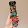 Ligas para el cabello lindas estilo coreano para niños, gomas suaves y muy elásticas para coletas altas de niñas, diademas y accesorios versátiles