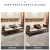 Nueva Cama Luohan de Madera Maciza Estilo Chino Sofá Silla Luohan para Sala de Estar Apartamento Pequeño Madera Wujin Estilo Zen Sofá Cama Guifei Doble Uso