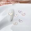 Red estrella cielo amor joyería para uñas mágico diamante plano decoración de uñas corazón tridimensional hielo a través de diamante para uñas al por mayor