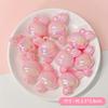 Cuentas Sueltas de Cuentas Acrílico Serie Rosa Luminoso Oso Conejo Pulsera Cadena para Teléfono Móvil Accesorios Accesorios DIY Venta al por Mayor