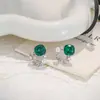 Pendientes de Cristal Geométricos Coloridos de Verano con Contraste, Pendientes de Moda y Elegantes, Pendientes con Pasador de Plata de Ley 925, Lujo Accesible y Sentido de Alta Gama