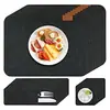 Juego de manteles individuales de fieltro, tapete resistente al calor para mesa de comedor en casa, posavasos y bases para cuencos para desayuno y comida occidental, manteles individuales de fieltro para ventas transfronterizas