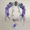 Pulsera de Abalorios Morada Dulce Popular de Venta Caliente Estilo Girly de Lujo Ligero Pulsera de Mejor Amiga Regalo