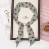 Bufanda de Seda Perezosa con Perlas Estilo Coreano Casual Lunares Gasa Cinta Ajustable Accesorios para Traje Suéter Bufanda para Cuello de Mujer