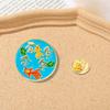 Broche Fofo de Desenho Animado Panda Coelho O Que Você Quer Peixe Carpa Estudante Alfinete Criativo Par Mochila Bolsa Distintivo