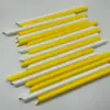 Estilo nuevo fábrica en stock papel kraft degradable material duradero 12mm popote de papel popote para té de burbujas venta al por mayor
