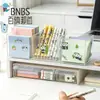 Caja de Almacenamiento de Papelería de Oficina Bnbs Caja Cuadrada Pequeña Transparente Visible Caja de Almacenamiento para Artículos Pequeños de Escritorio