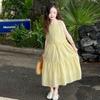Vestido de Verano sin Mangas para Niñas 2025 Nuevo Estilo Vestido de Verano para Niñas Vestido Chaleco Coreano Falda Larga de Verano para Niños