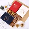 Caja de regalo de crujiente de yema de huevo de 80 g, caja de regalo, 6 cajas de pastel de frijol mungo Snow Mei Niang, caja de pastel de luna helado del Festival de Medio Otoño, venta al por mayor