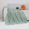 26 Manta de Sofá com Padrão de Abacaxi de Luxo Nórdico, Manta de Tricô, Manta de Escritório, Manta para Soneca, Cobertor de Cama, Manta Individual