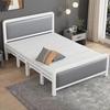 Cama plegable de alquiler del fabricante para la pausa del almuerzo, Camas de campaña plegables con 60% de descuento, Cama doméstica con estructura de hierro, Cama individual plegable portátil doble