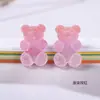 Arte de Unha Degradê Imitação Ursinho Gummy Decoração 3D Resina Gelatinosa Acessórios Adesivos de Unha Strass Atacado