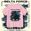 Camiseta Táctica de Manga Corta para Hombre, Mujer, Niño y Estudiante, Merchandising Weilong del Juego Delta Force, Cosplay