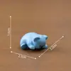 Figuras Lindas de Animales Pequeños Accesorios Decorativos DIY para Casa de Muñecas Coche Oficina Escritorio Adornos Pequeños