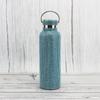 Ins Venta Caliente Doble Capa Acero Inoxidable Incrustado de Diamantes Termo Taza Estilo Americano Taladro Adherido Boca Ancha Portátil Asa Botella Deportiva Taza de Agua