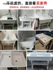 Fregadero de Lavandería de Piedra de Cuarzo para Balcón Uso Doméstico con Tabla de Lavar, Lavabo de Lavandería Exterior Integrado de Mármol Metabo