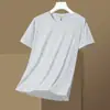Camiseta casual deportiva de verano 2024, manga corta de seda helada para pareja, catiónica, secado rápido, elástica helada, transpirable, holgada